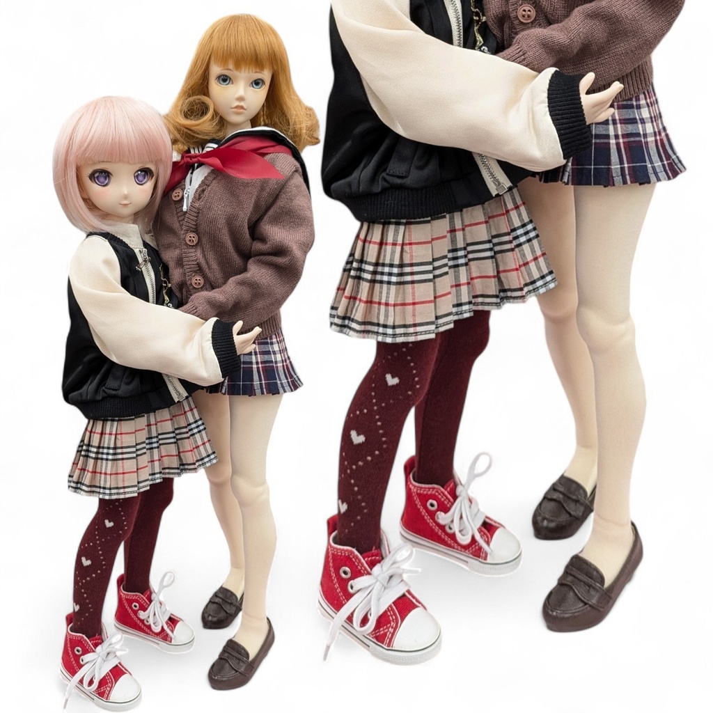 新作 DDPサイズ ハイゲージタイツ プレーン クリームホワイト SD/オビツ50着用可能