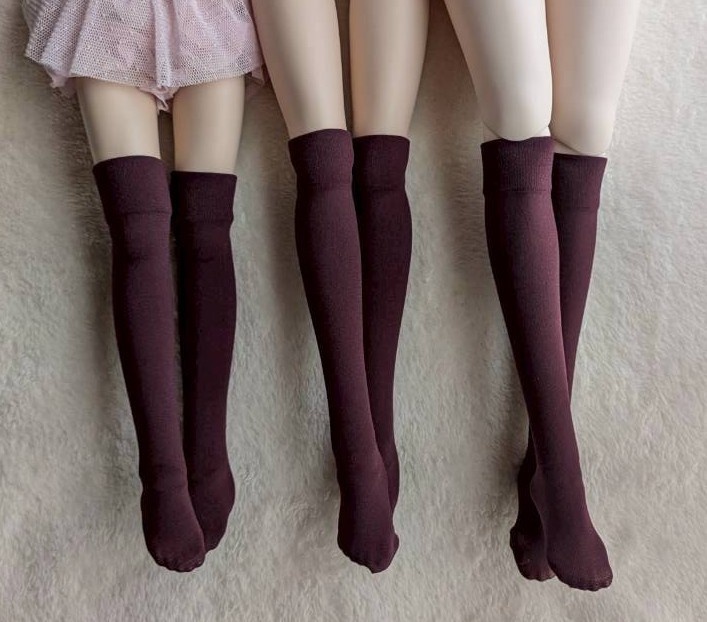 新作 ニーソックス プレーン ボルドー MDD・DDP・DD・DDDy・スマートドール着用可能