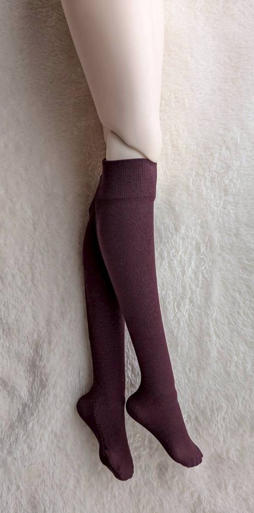 新作 ニーソックス プレーン ボルドー MDD・DDP・DD・DDDy・スマートドール着用可能