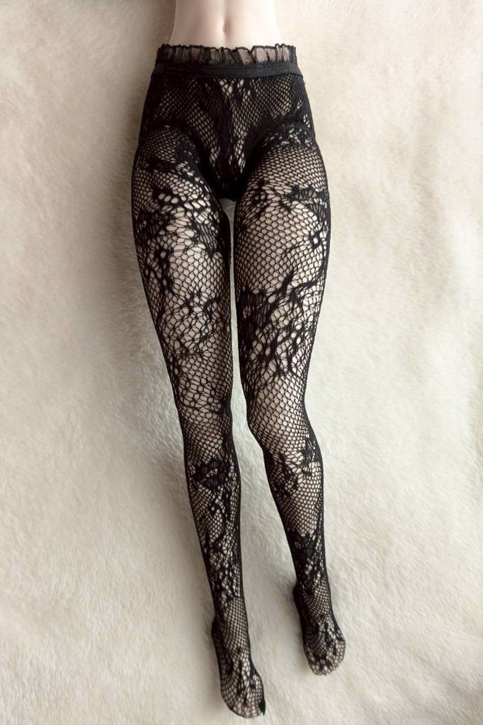 新作 DDサイズ 網タイツ キキョウレース ブラック フリル DDDy・スマートドール着用可能