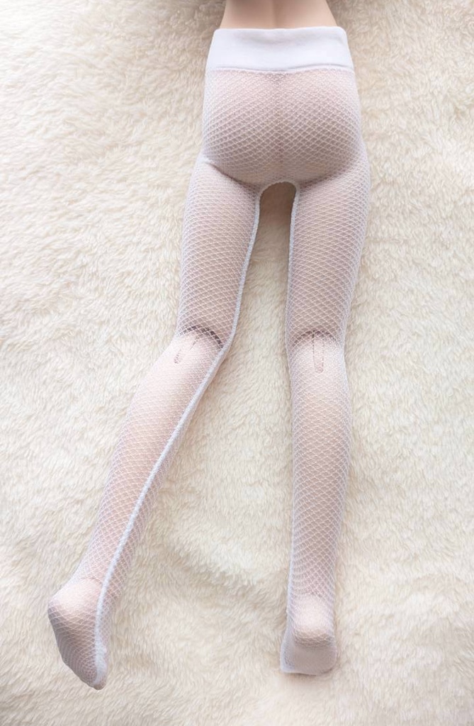 新作 MDDサイズ ハイゲージタイツ ミニダイヤ クリアホワイト