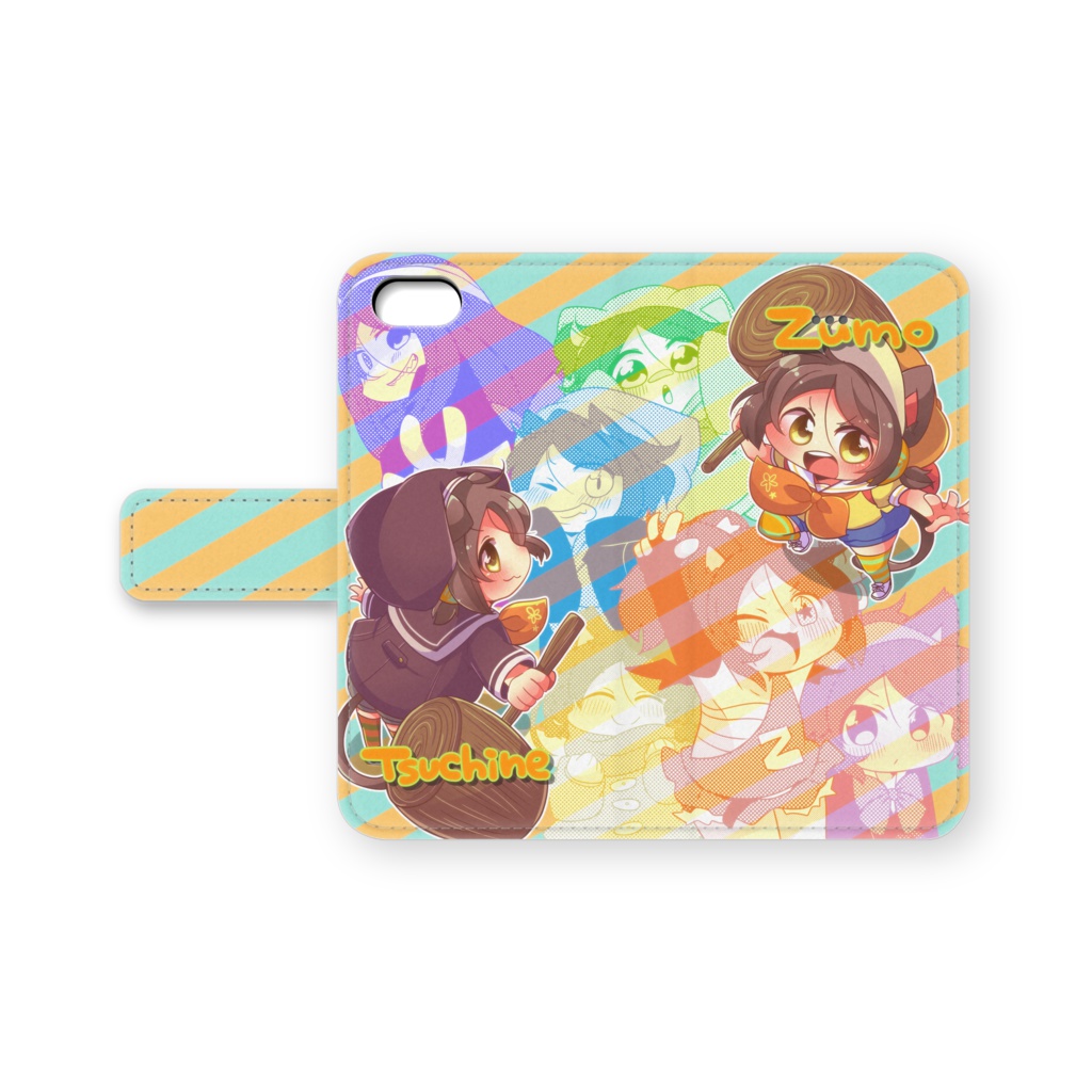 槌音ずも手帳型iPhoneケース