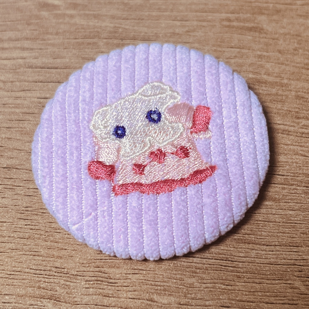 桜ぶたたん刺繍缶バッヂ