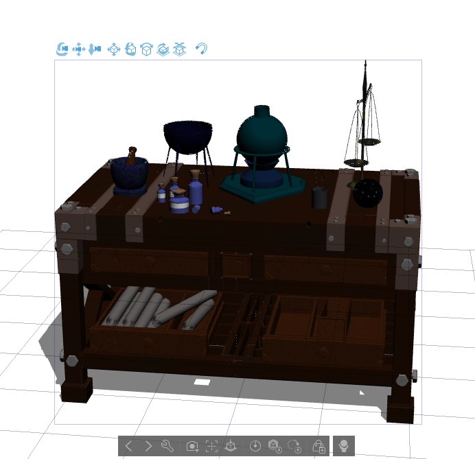 錬金術師が使うような机
