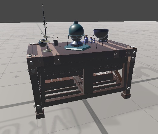 錬金術師が使うような机