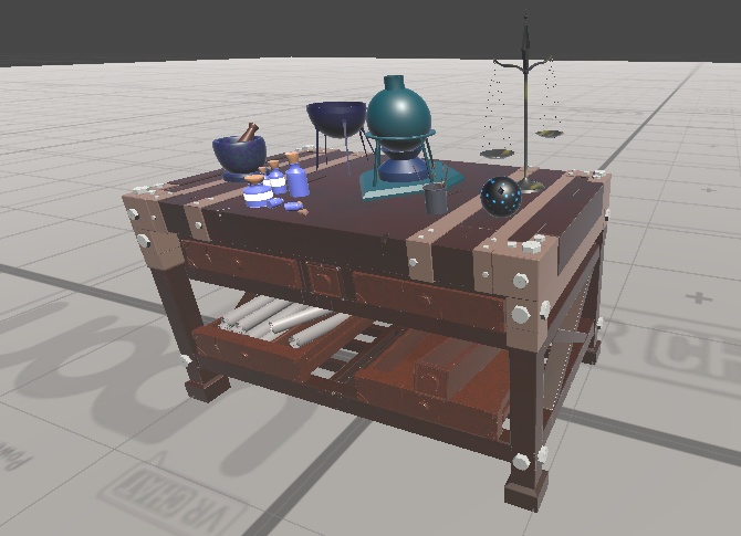 錬金術師が使うような机