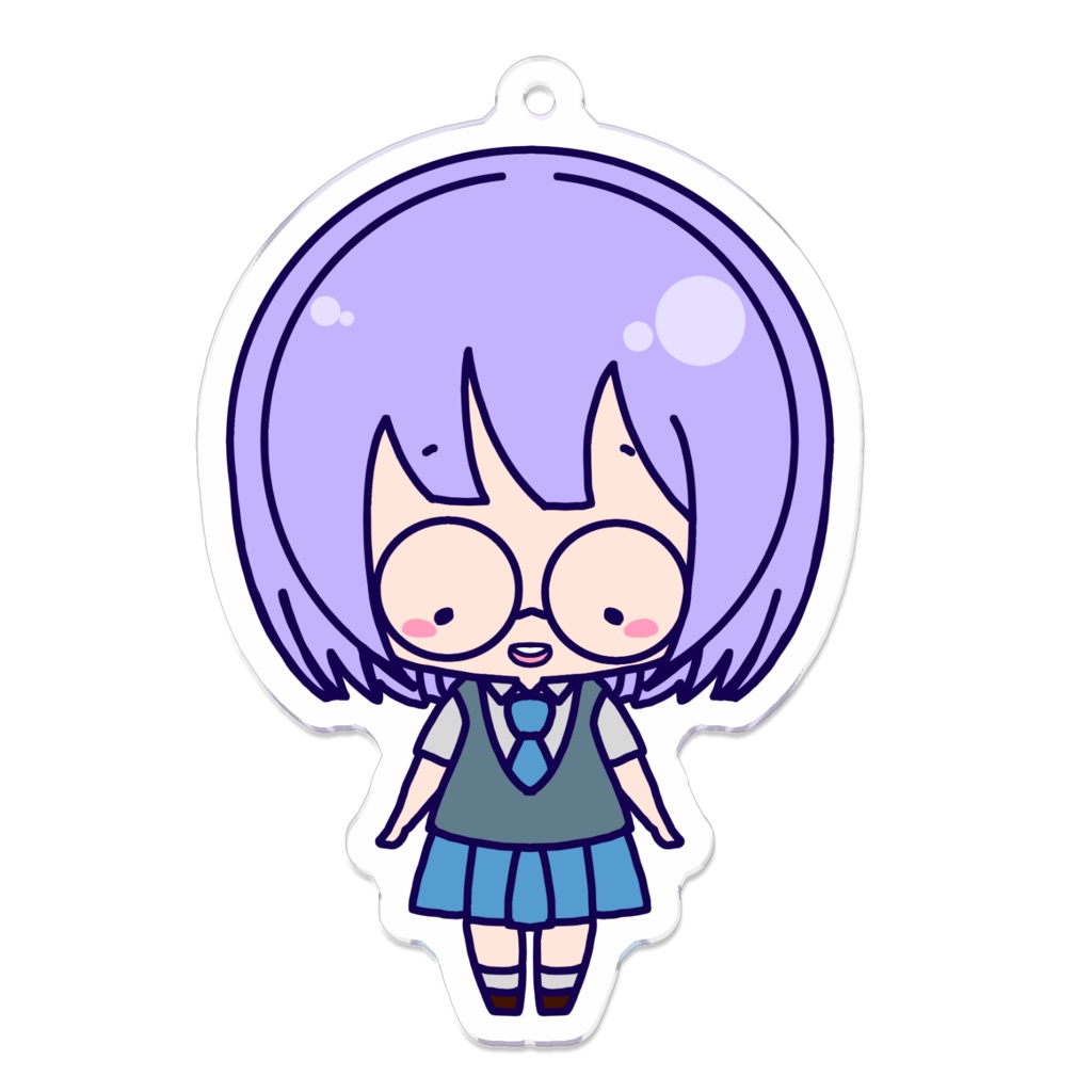 ゆゆりりゆまキーホルダー「でへへ」
