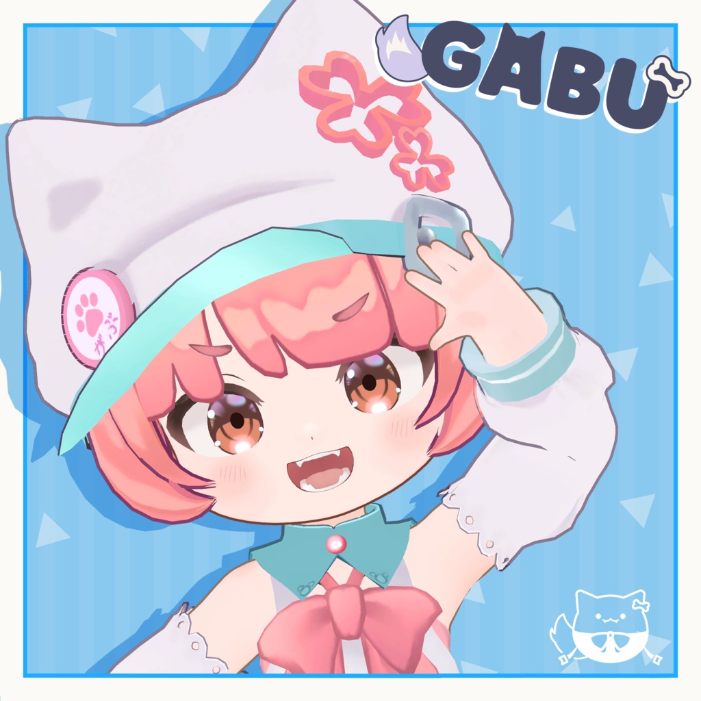 オリジナル3Dモデル「がぶ」 - GABU - #がぶ3D