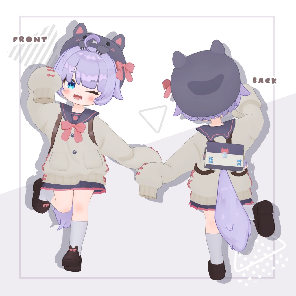 【がぶ・キプフェル・まめふれんず対応】がぶっとだぼ制服