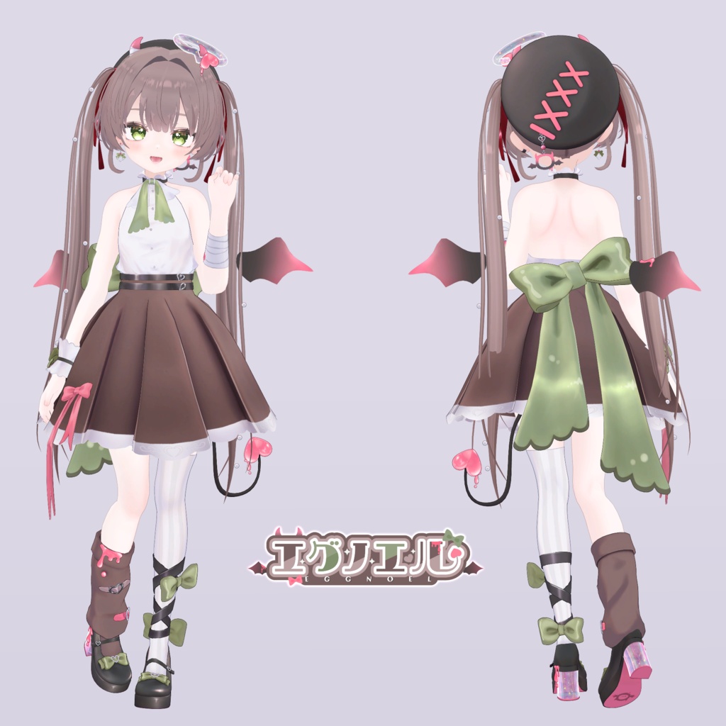 オリジナル3Dモデル「エグノエル」&「ちびノエル(Poor)」 Eggnoel & ChibiNoel