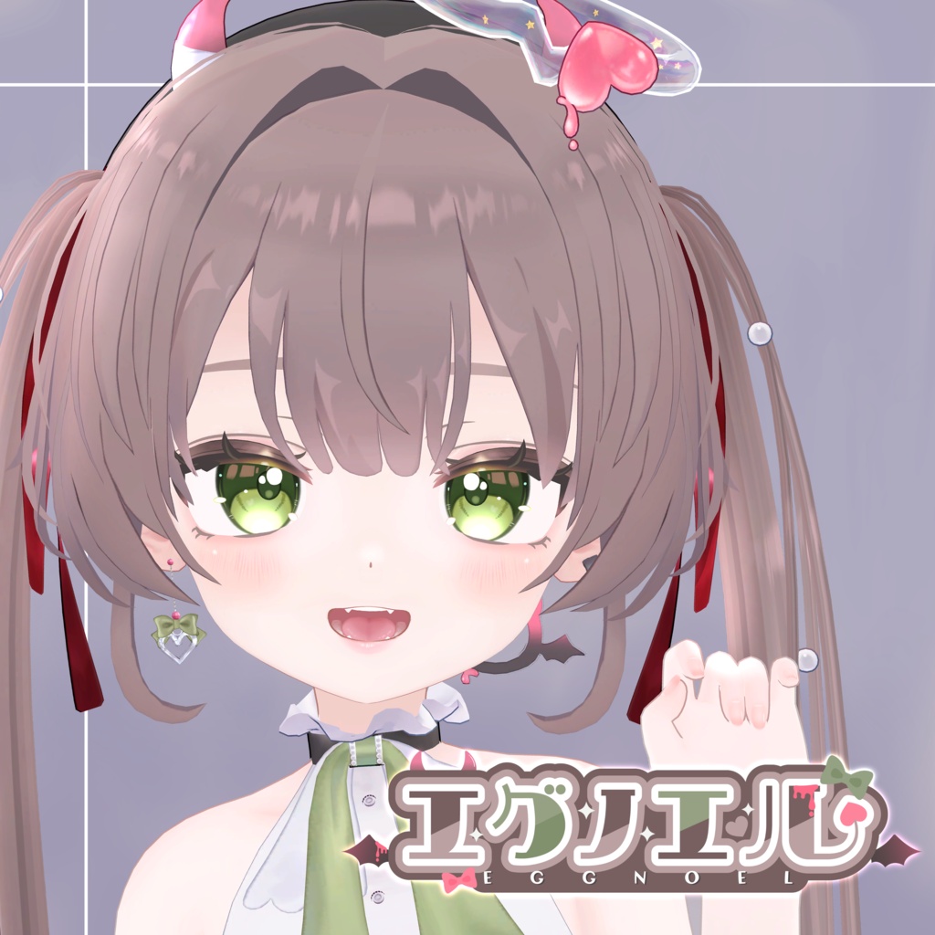 オリジナル3Dモデル「エグノエル」&「ちびノエル(Poor)」 Eggnoel & ChibiNoel