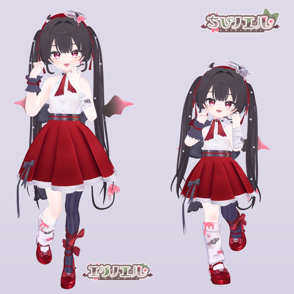 オリジナル3Dモデル「エグノエル」&「ちびノエル(Poor)」 Eggnoel & ChibiNoel