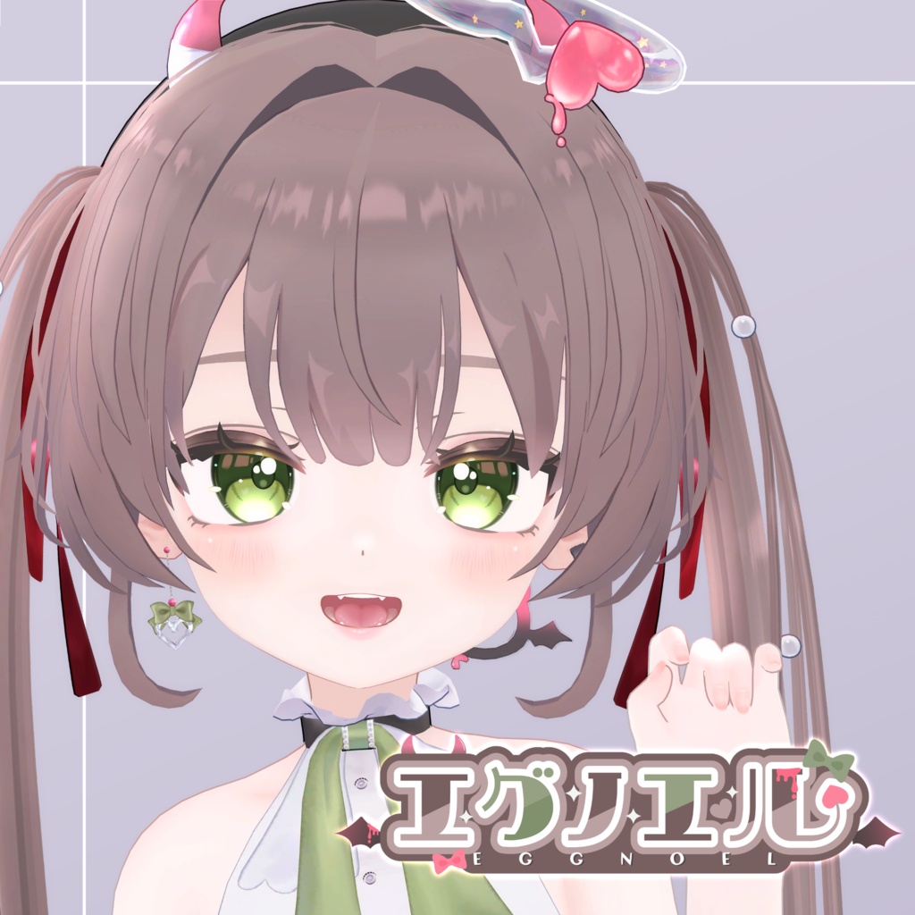 オリジナル3Dモデル「エグノエル」&「ちびノエル(Poor)」 Eggnoel & ChibiNoel