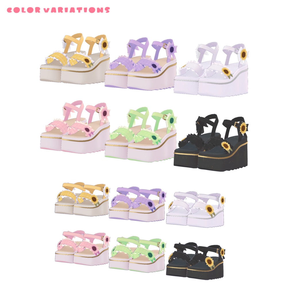 ひまわりサンダル - Sunflower sandals