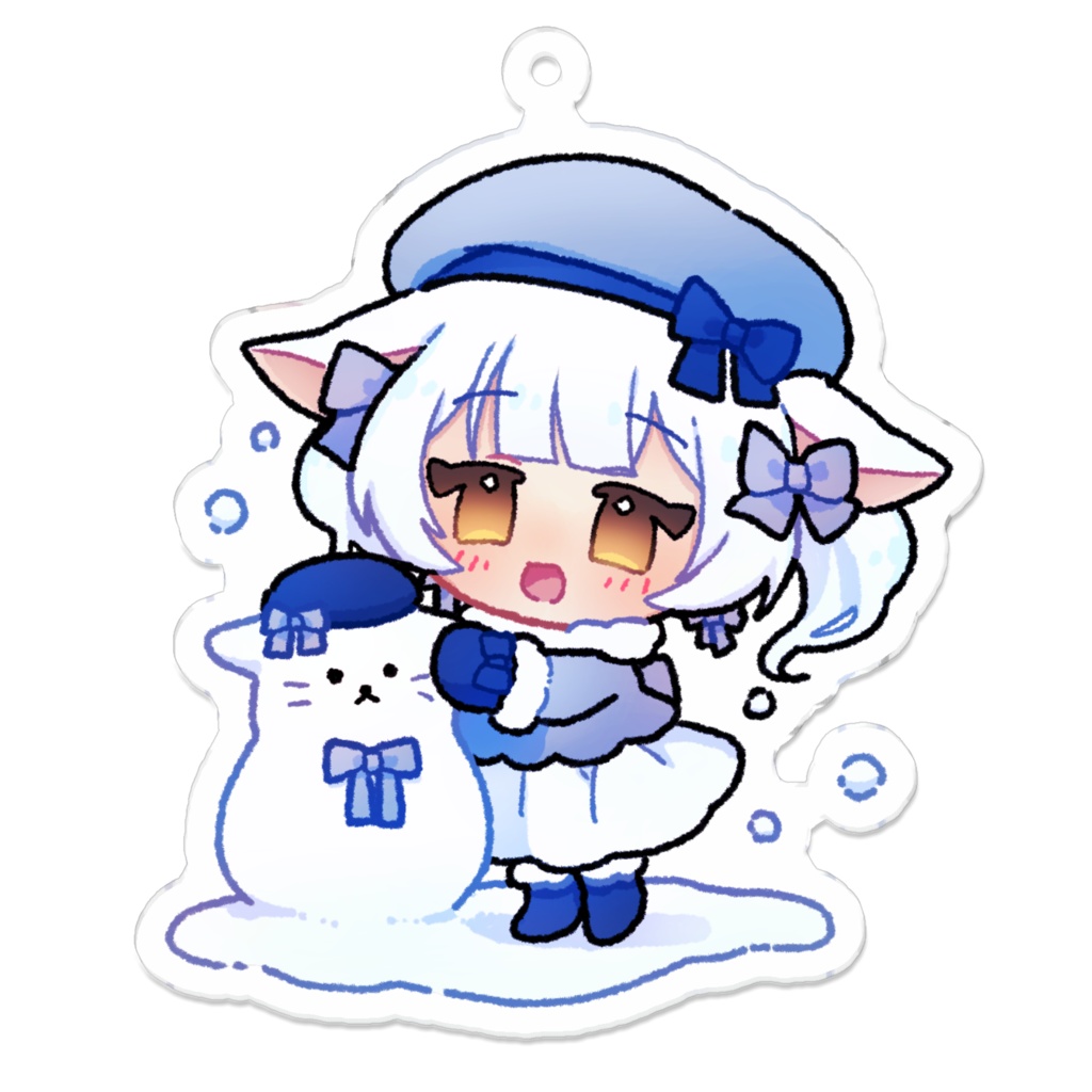 雪水める🎀【雪遊び】❄️アクリルキーホルダー