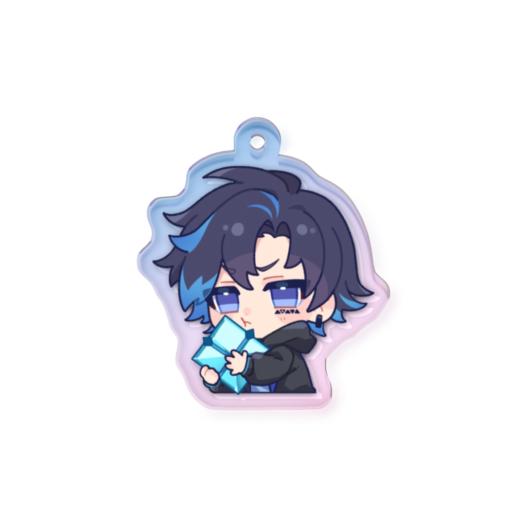 オーロラ加工アクキー