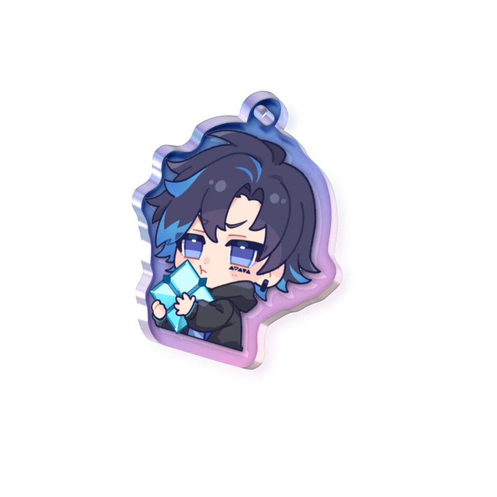 オーロラ加工アクキー