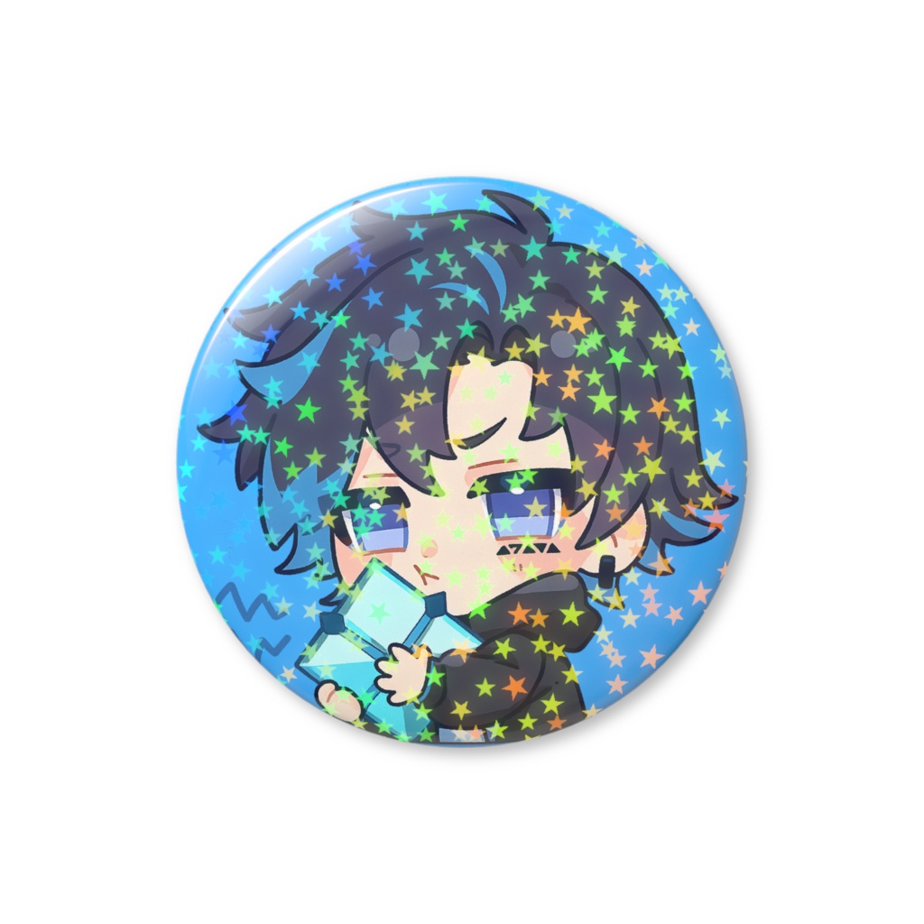 ホログラム(星)缶バッジ