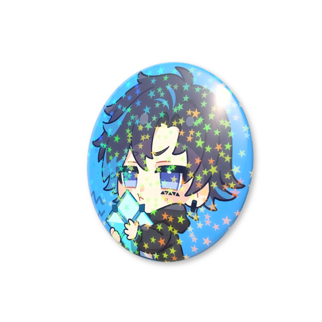 ホログラム(星)缶バッジ