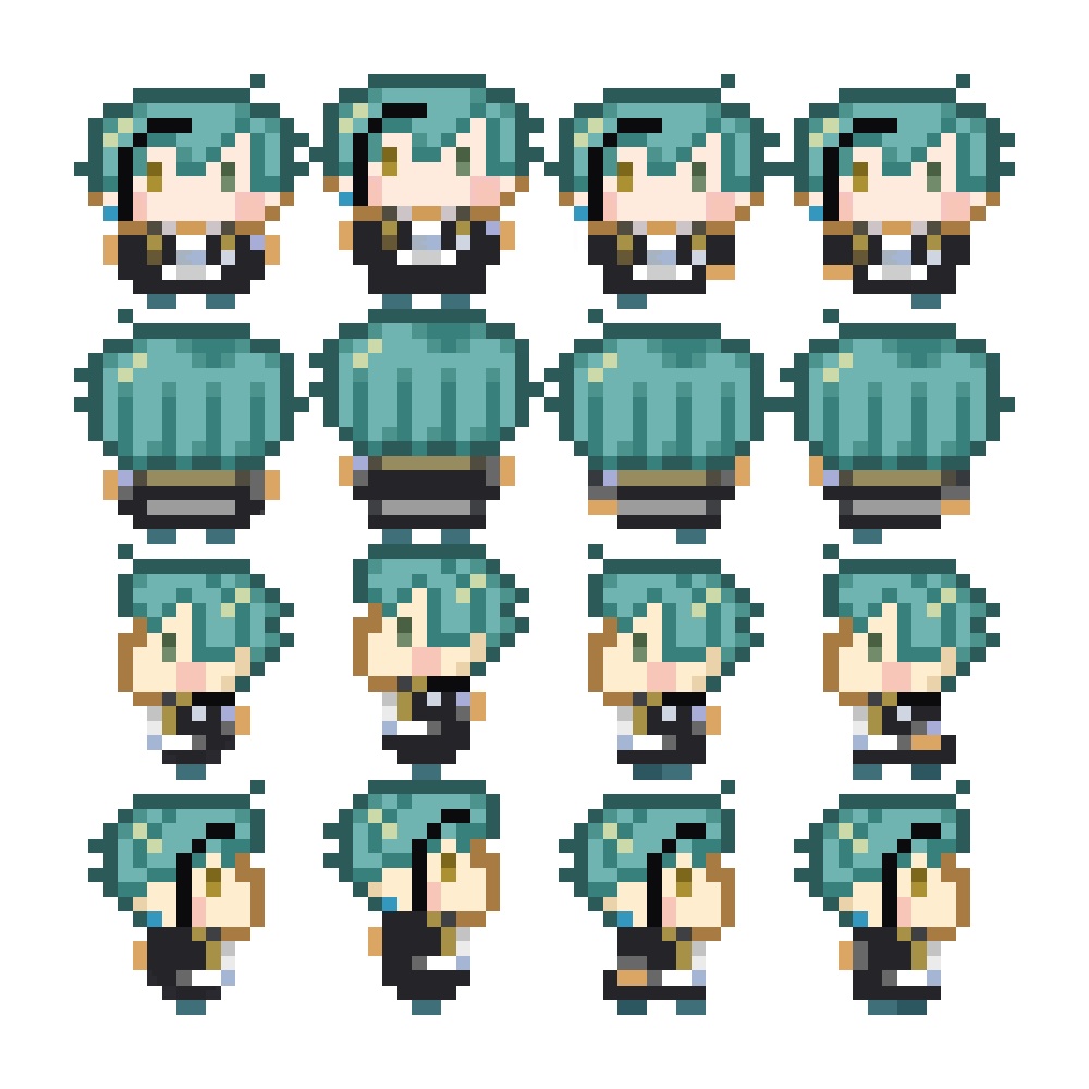 とらのあなマルシェ用アバター(アズール、ジェイド、フロイド、グリム)