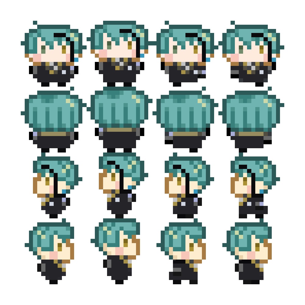 とらのあなマルシェ用アバター(アズール、ジェイド、フロイド、グリム)