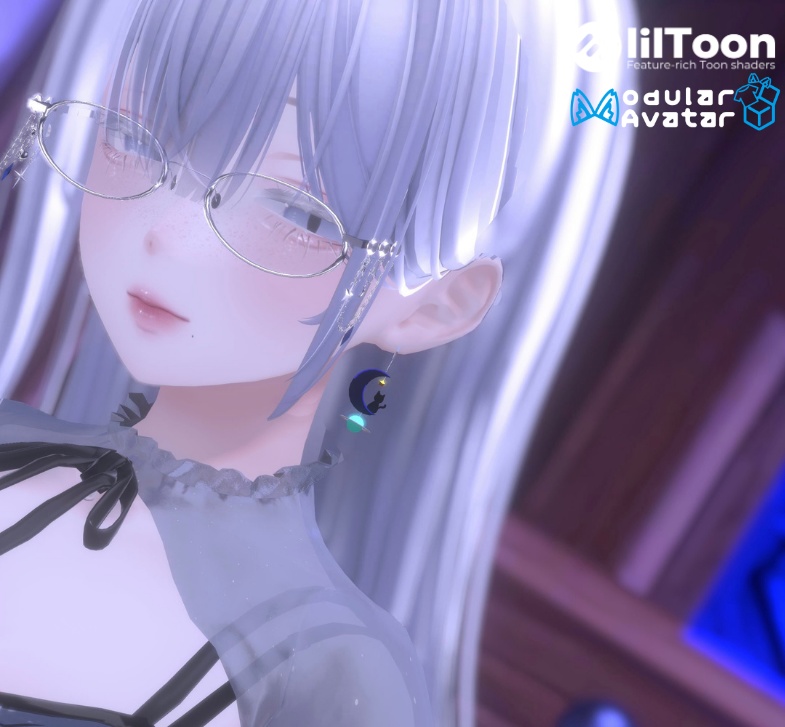 「14アバター対応」おつきさまとねこ