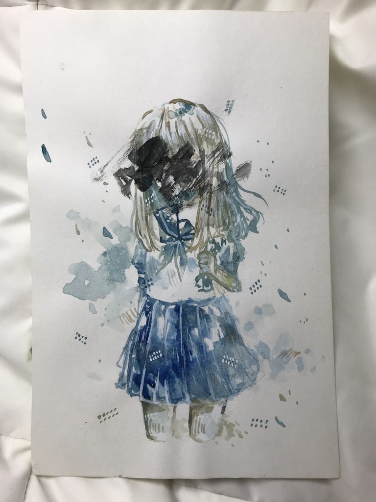 【水彩】一発描き