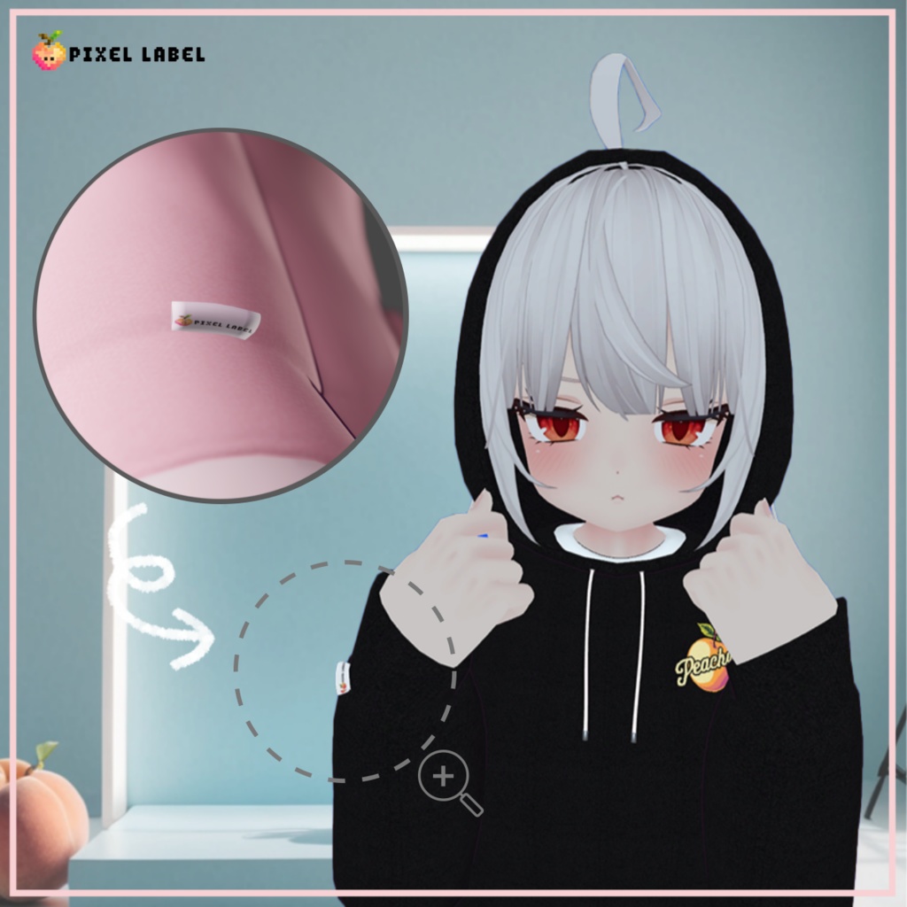 桃色のPeachyパーカー&ティーシャツ |Peachy Hoodie & T-Shirt
