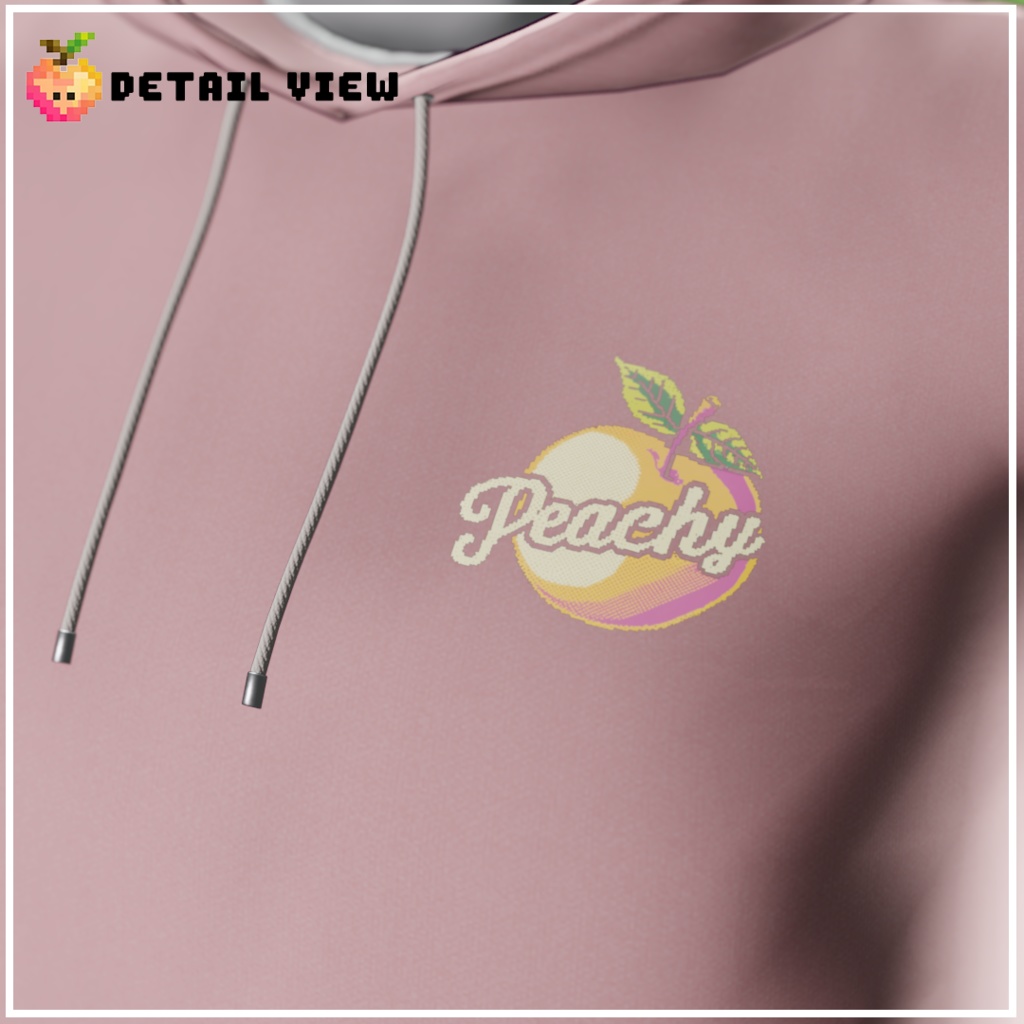 桃色のPeachyパーカー&ティーシャツ |Peachy Hoodie & T-Shirt