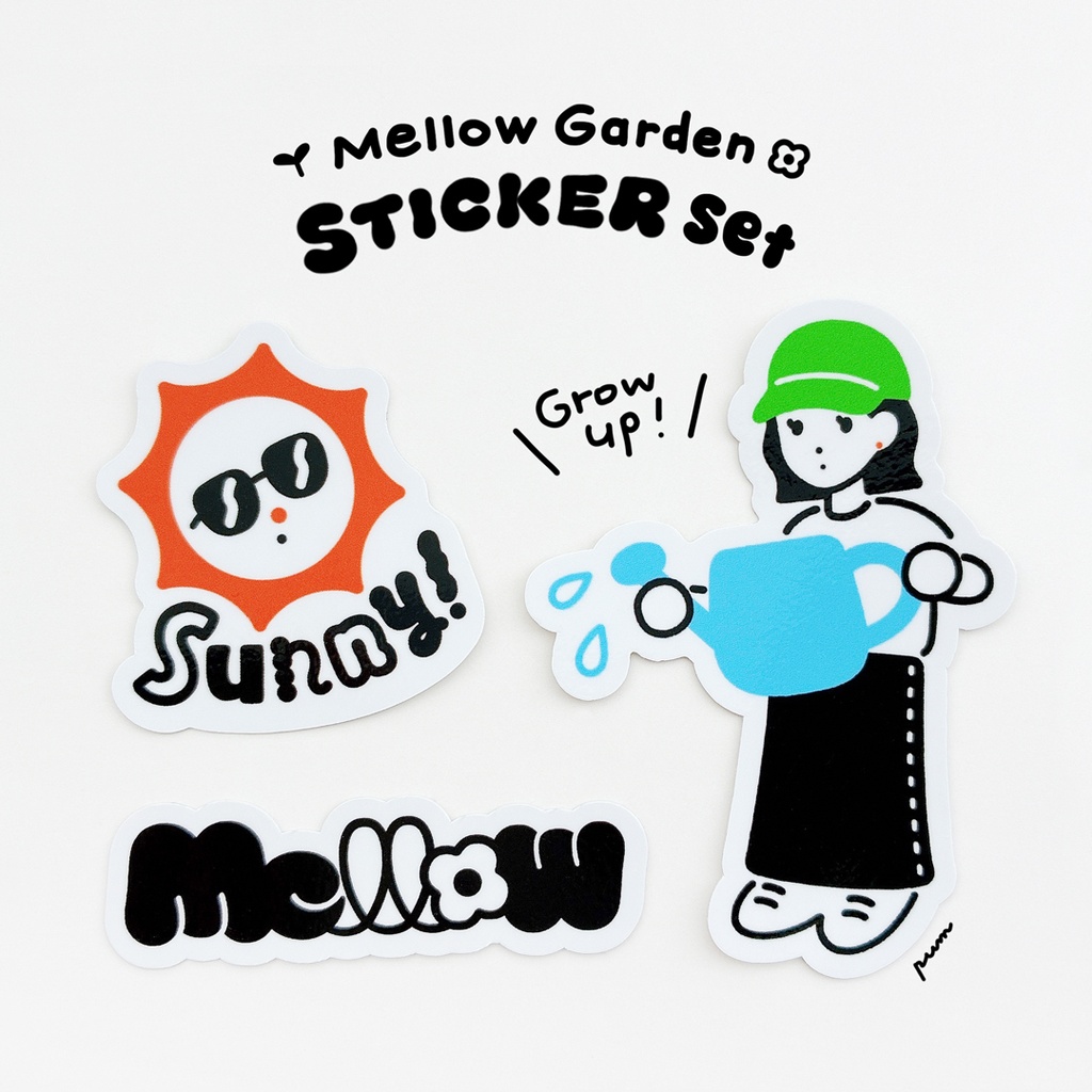 Mellow garden sticker set