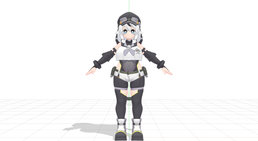 【公式3Dモデル】模型娘のもち子さん