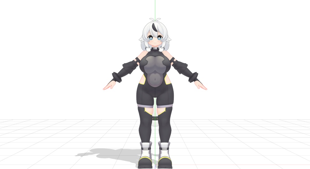 【公式3Dモデル】模型娘のもち子さん