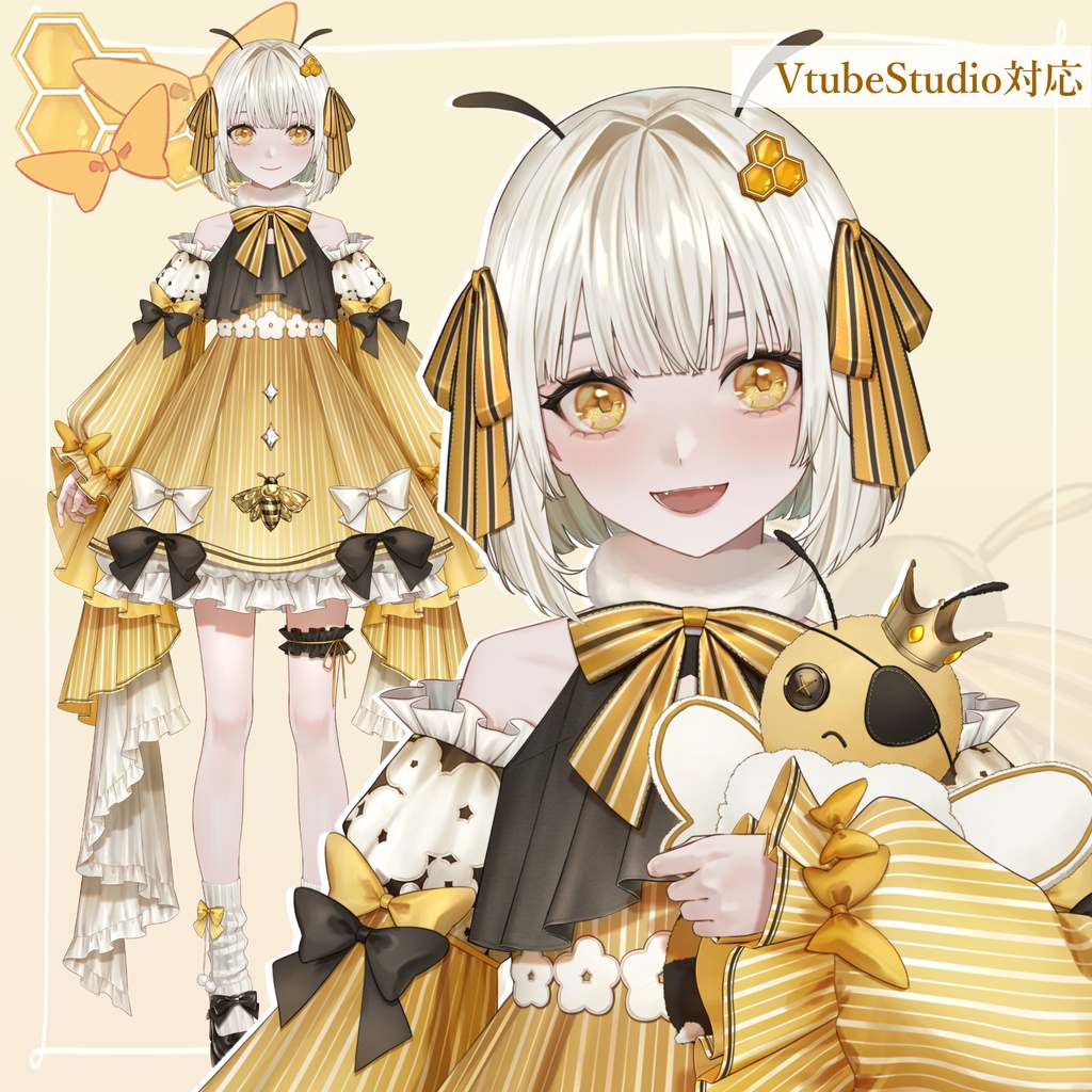 【限定1点】蜂モチーフの女の子【VTS対応】