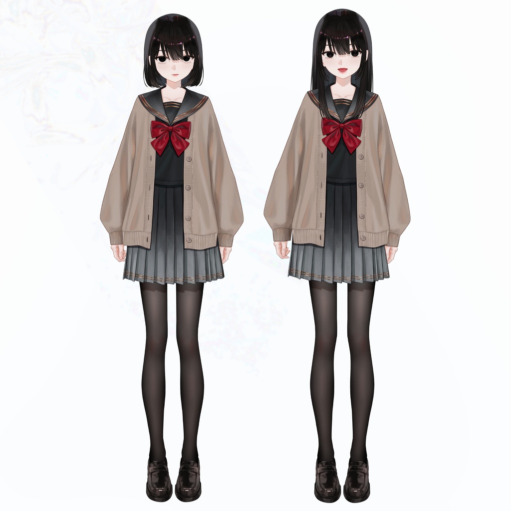 【限定1点】ミステリアスなセーラー服の少女–VBridger対応モデル