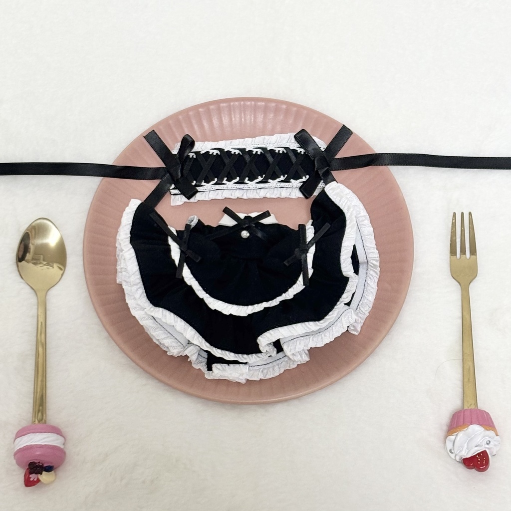 ティアードワンピース&ヘッドドレスセット