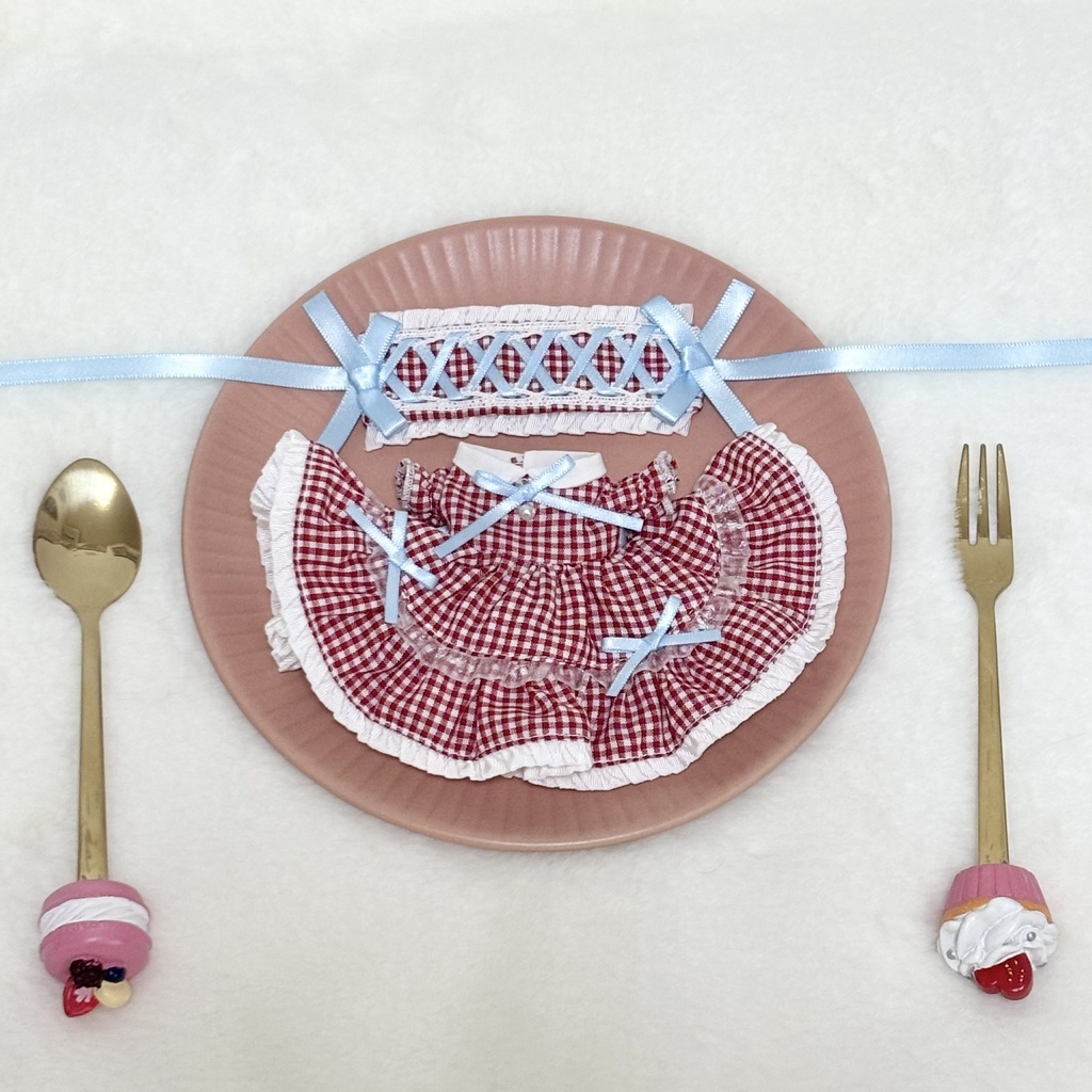 ティアードワンピース&ヘッドドレスセット