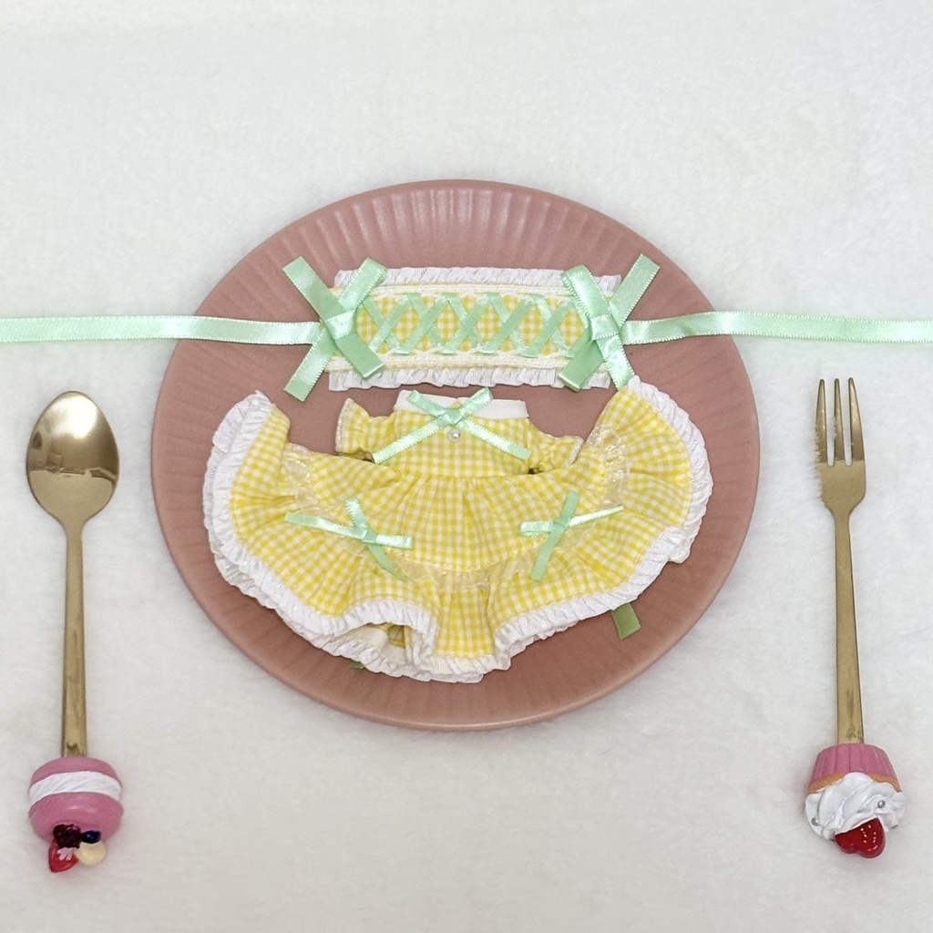 ティアードワンピース&ヘッドドレスセット