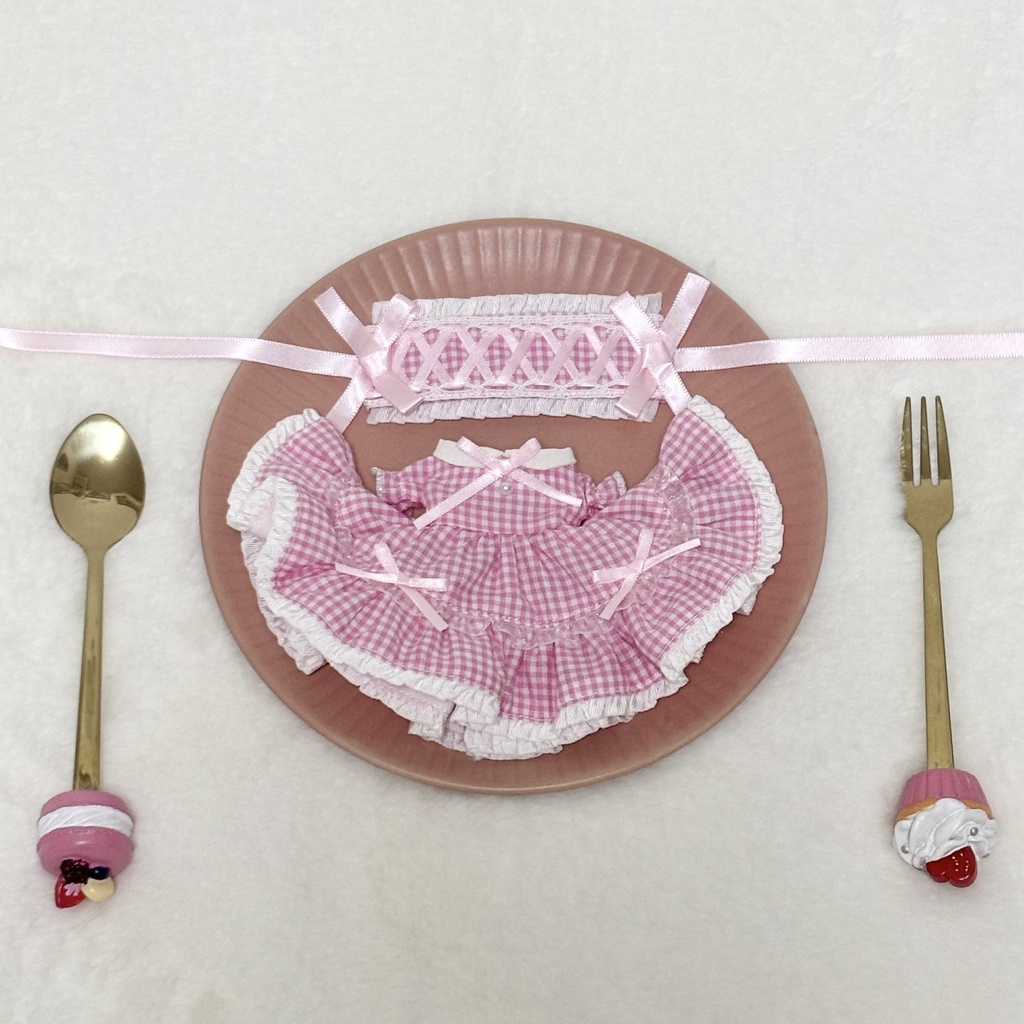 ティアードワンピース&ヘッドドレスセット