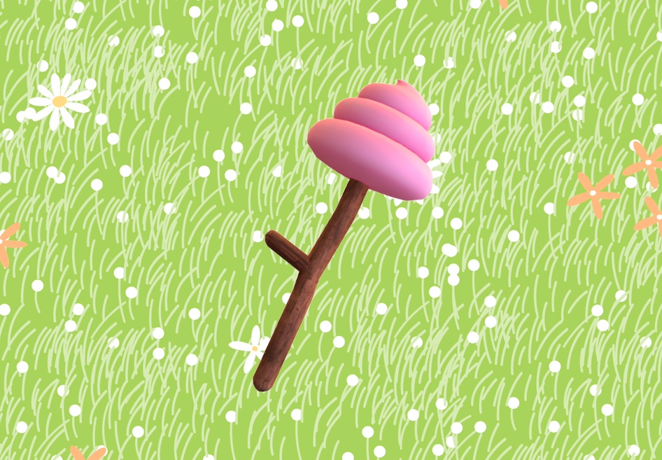 【3Dモデル】木の枝うんち