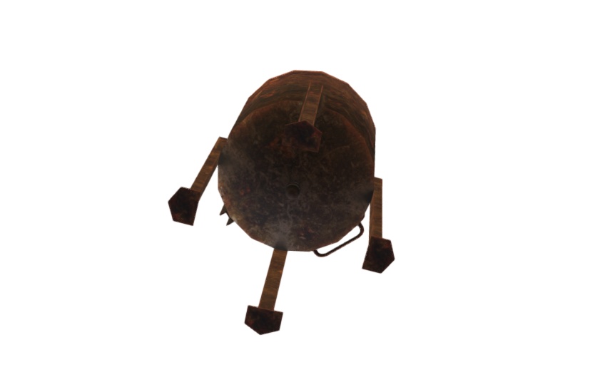 【3Dモデル】役目を終えた給水タンク