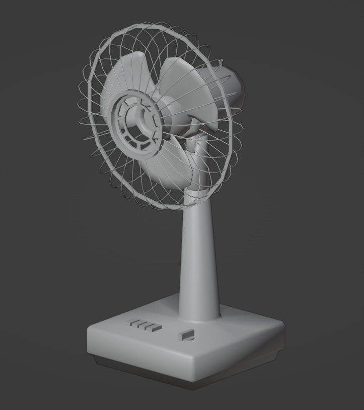【昭和レトロ】3Dモデル レトロな扇風機
