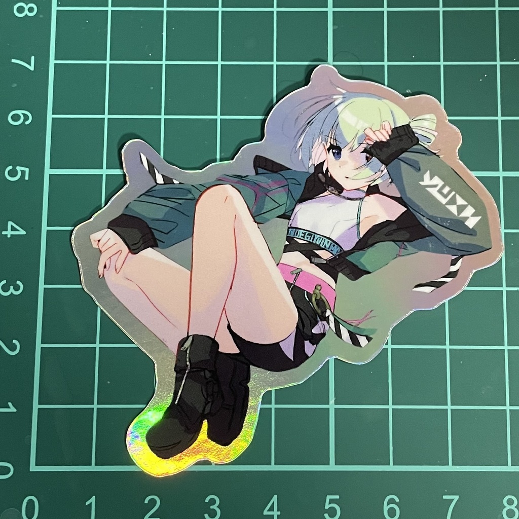 萌葱ゆいん オーロラステッカー