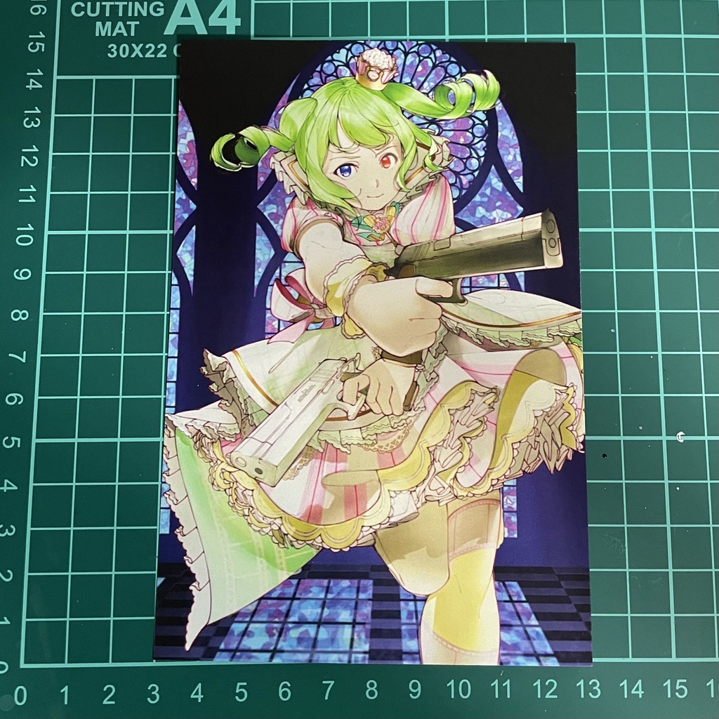 準備ページ　サイン&メッセージつき萌葱ゆいんポストカード