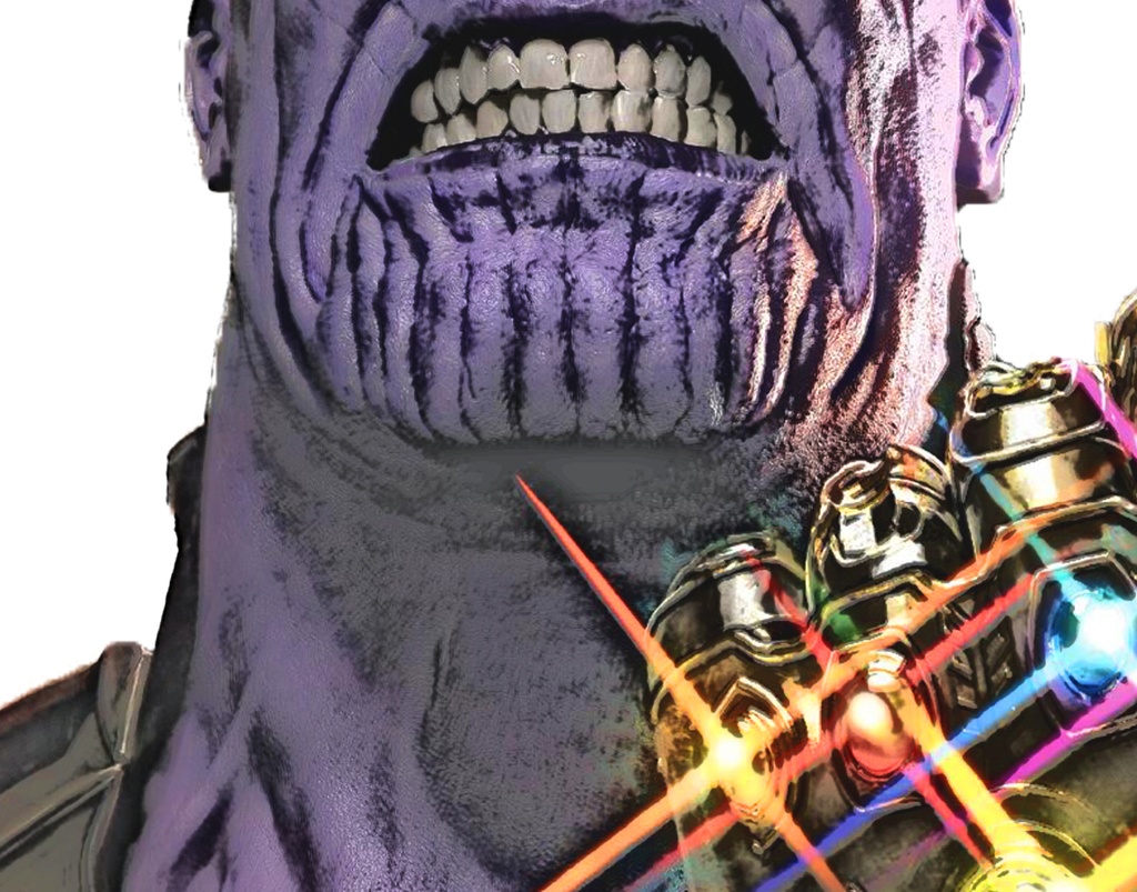 Colored Thanos Tattoo Decal 入れ墨