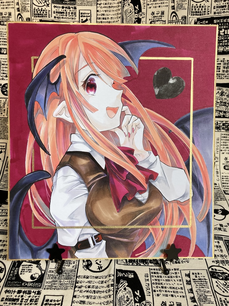 大色紙原画 小悪魔