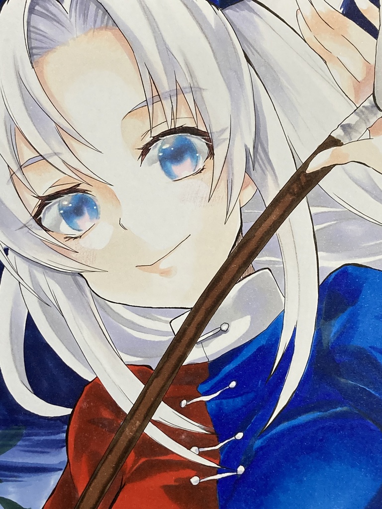 大色紙原画 八意永琳