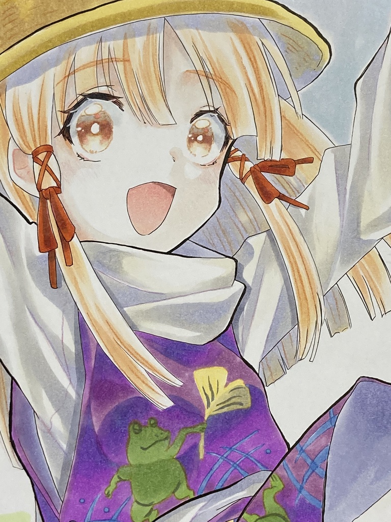 大色紙原画 洩矢諏訪子