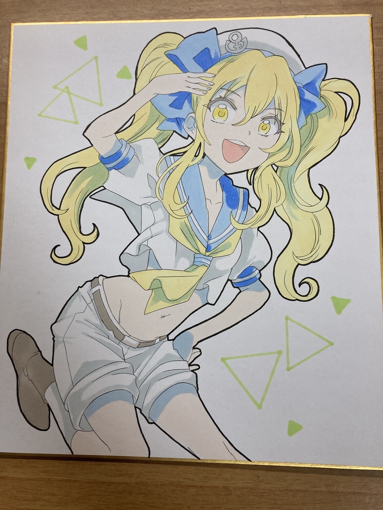 中色紙原画 北白河ちゆり