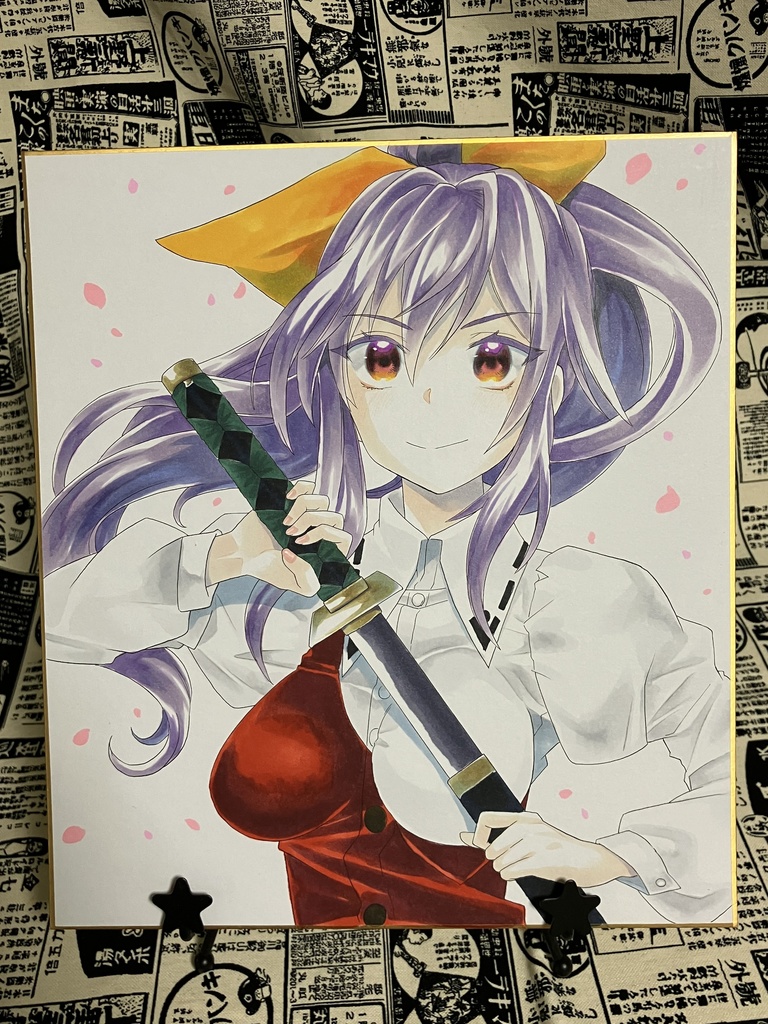 大色紙原画 綿月依姫