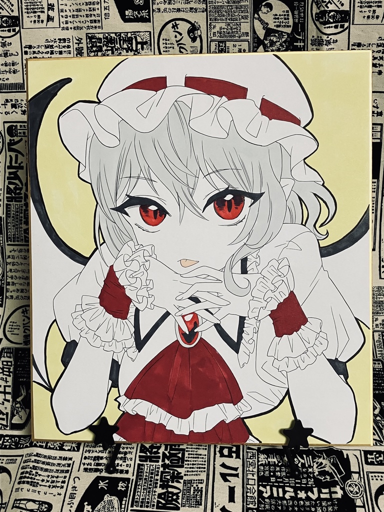 大色紙原画 レミリア・スカーレット